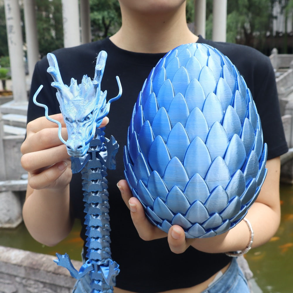 7.09in Scaled Egg + 23.62in Large Dragon Ornament, 10 Colors Rainbow Amethyst Crystal Fantasy Collector Gift for Adults Easter Valentine Birthday – Dragon Egg - product image 17
