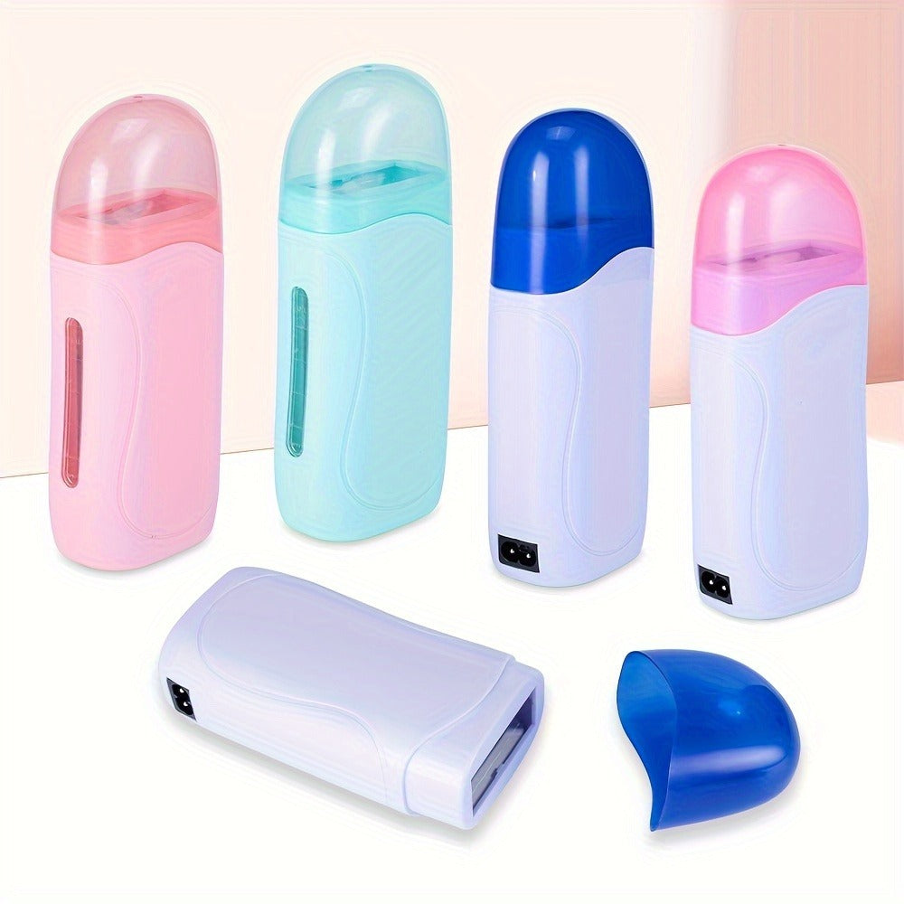 Wax Warmer Roller Kit for Hair Removal — Portable Electric Roll-On Soft Wax Heater for Women & Men, At-Home & Salon Waxing, Smooth Glide Applicator, Travel-Friendly (Light Pink/Gre - product image 8