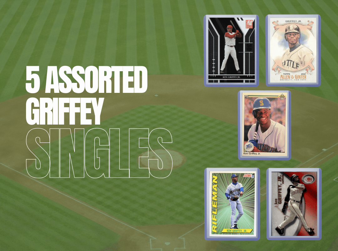 Ken Griffey Jr Baseball Cards 5-Card Assorted Lot | Multi-Year Variety Bundle | Topps Panini Fleer Donruss MLB Trading Cards | Collector Gift for Baseball Fans - product image 5