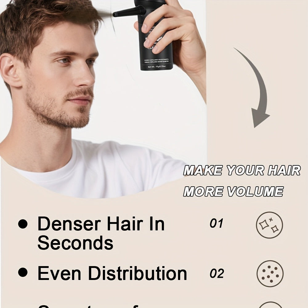 Hair Building Fibers for Thinning Hair 2-in-1 Kit 15g - Instant 1-Second Adsorption Natural Invisible Hair Loss Concealer for Men & Women | Covers Bald Spots & Gray | 4 Shades - product image 19