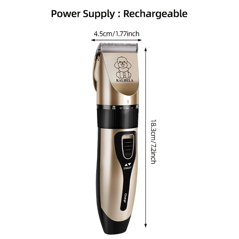 Pet Hair Trimmer USB Rechargeable Wireless Clipper for Dogs & Cats | Low Noise Electric Grooming Scissors, Lithium Battery, Home & Salon Use, Safe Low Voltage - product image 2