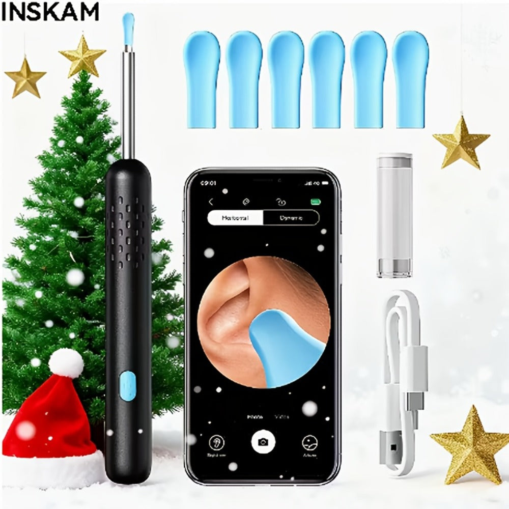 1080P Ear Wax Removal Tool with Camera – Wi-Fi Ear Cleaning Kit with 6 Spoons & Tweezers, Rechargeable, Visual Ear Cleaner for Safe Ear Care at Home - product image 5