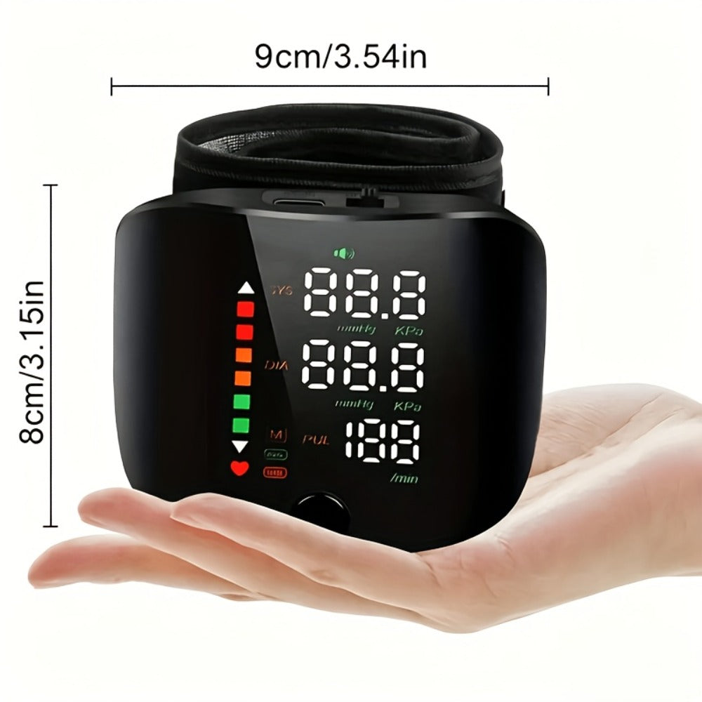 Wrist Blood Pressure Monitor Professional - Automatic BP Monitor with High-Precision LCD Display, Voice Language Prompts & Memory Function, Clinically Accurate for Medical & Home U - product image 4