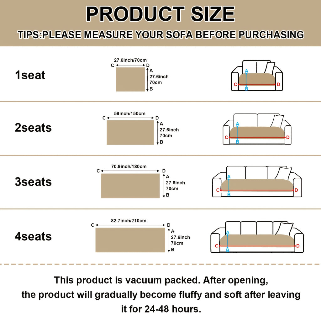 1pc Soft Quilted Thick Sofa Cushion, Bohemian Style Removable Machine Washable Sofa Protector, All Season Pet Friendly 1/2/3/4 Seater Split Sofa Cover - product image 18