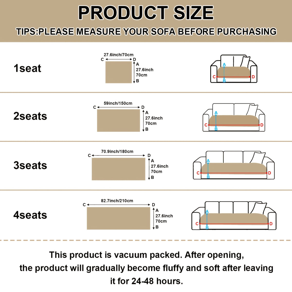 1pc Soft Quilted Thick Sofa Cushion, Bohemian Style Removable Machine Washable Sofa Protector, All Season Pet Friendly 1/2/3/4 Seater Split Sofa Cover - product image 18