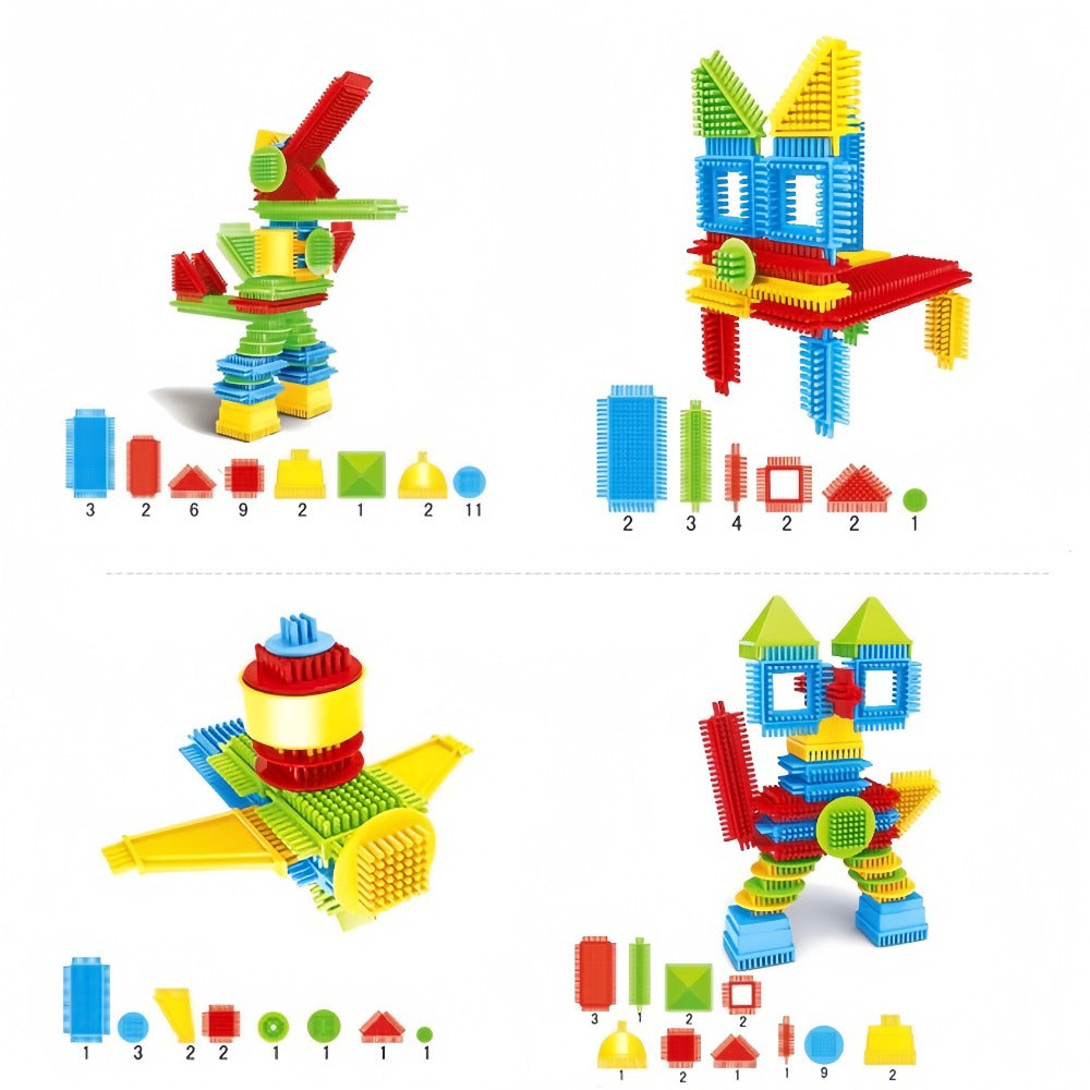 Soft Interlocking Brush Building Set, Sensory STEM Learning Toy for Kids Ages 2 3 4 5, Creative Open-Ended Educational Gift for Boys & Girls, Birthday - product image 13