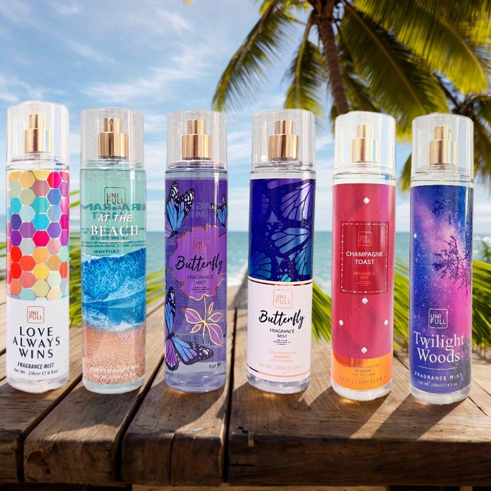 Body Mist Perfume Spray 8oz – 12 Scents Floral Hair & Body Fragrance for Women, Rose, Cherry Blossom, Beach, Long-Lasting Light Scent, Unisex Daily Wear Gift - product image 2