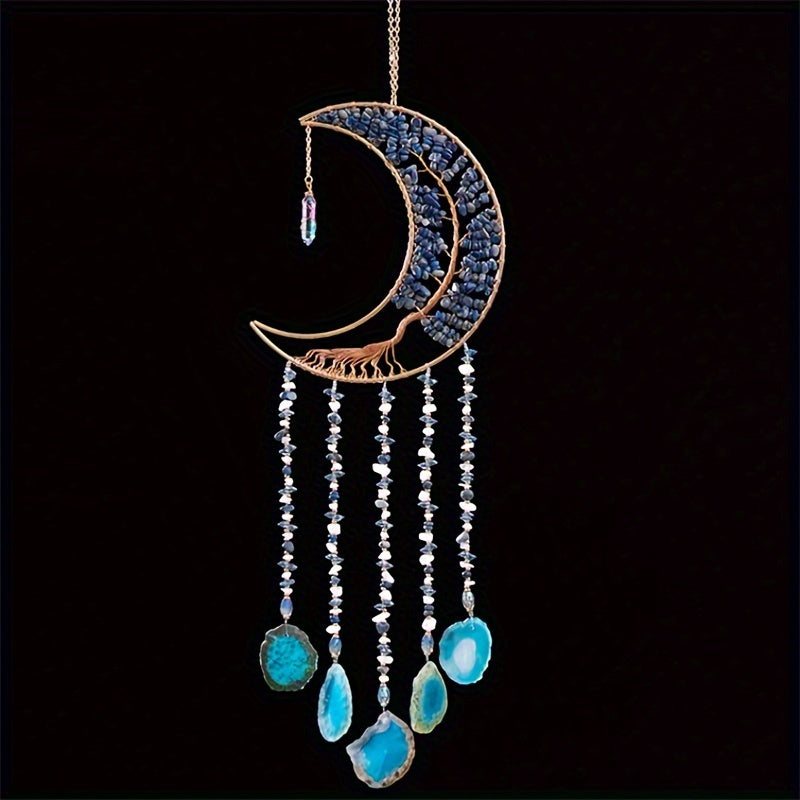 Dreamcatcher Moon Suncatcher Wall Hanging – Handmade Boho Wind Chime Pendant for Indoor Outdoor Garden, Courtyard & Party Decor – Christmas & Birthday Gift - product image 39
