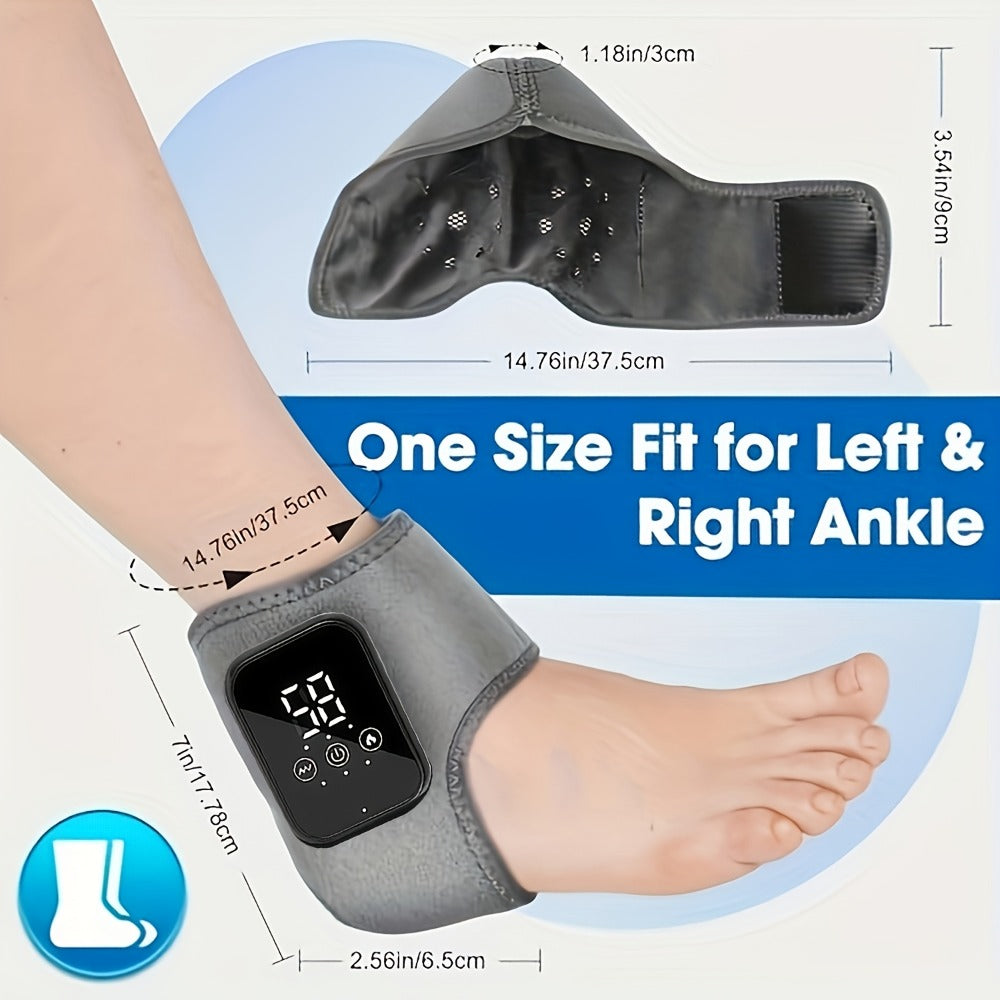 Foot Massager Electric Heated Ankle Wrap | 3 Heat Levels 3 Vibration Modes Touch Screen Timer | Relieves Ankle Pain Plantar Fasciitis Arthritis Muscle Fatigue | Fits Left & Right F - product image 13