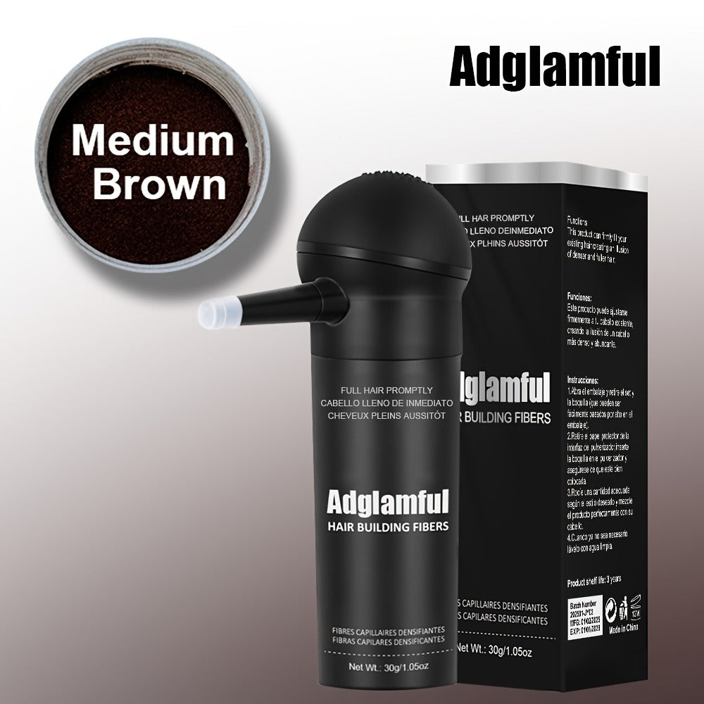 Thinning Hair Concealer Fibers 2-in-1 Kit with Spray Bottle - Instant Thickening Powder for Fuller Thicker Natural Look Covers Bald Spots Receding Hairline All Hair Types Women Men - product image 3