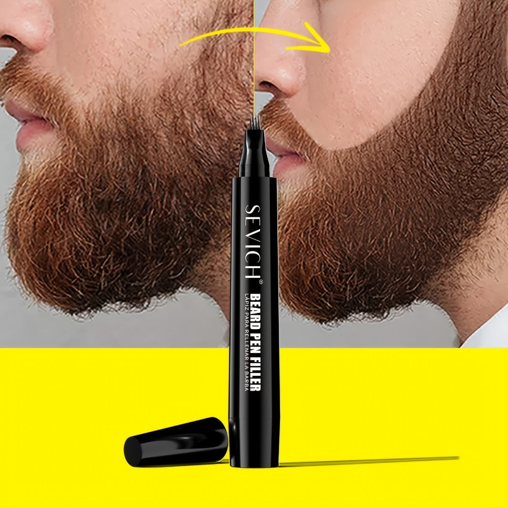 Beard Filler Pencil with Brush — Waterproof Long-Lasting Beard Pencil for Fuller Thicker Beard | Fills Sparse Patchy Beard & Mustache | Men's Grooming Tool | Black & Dark Brown | 1 - product image 8