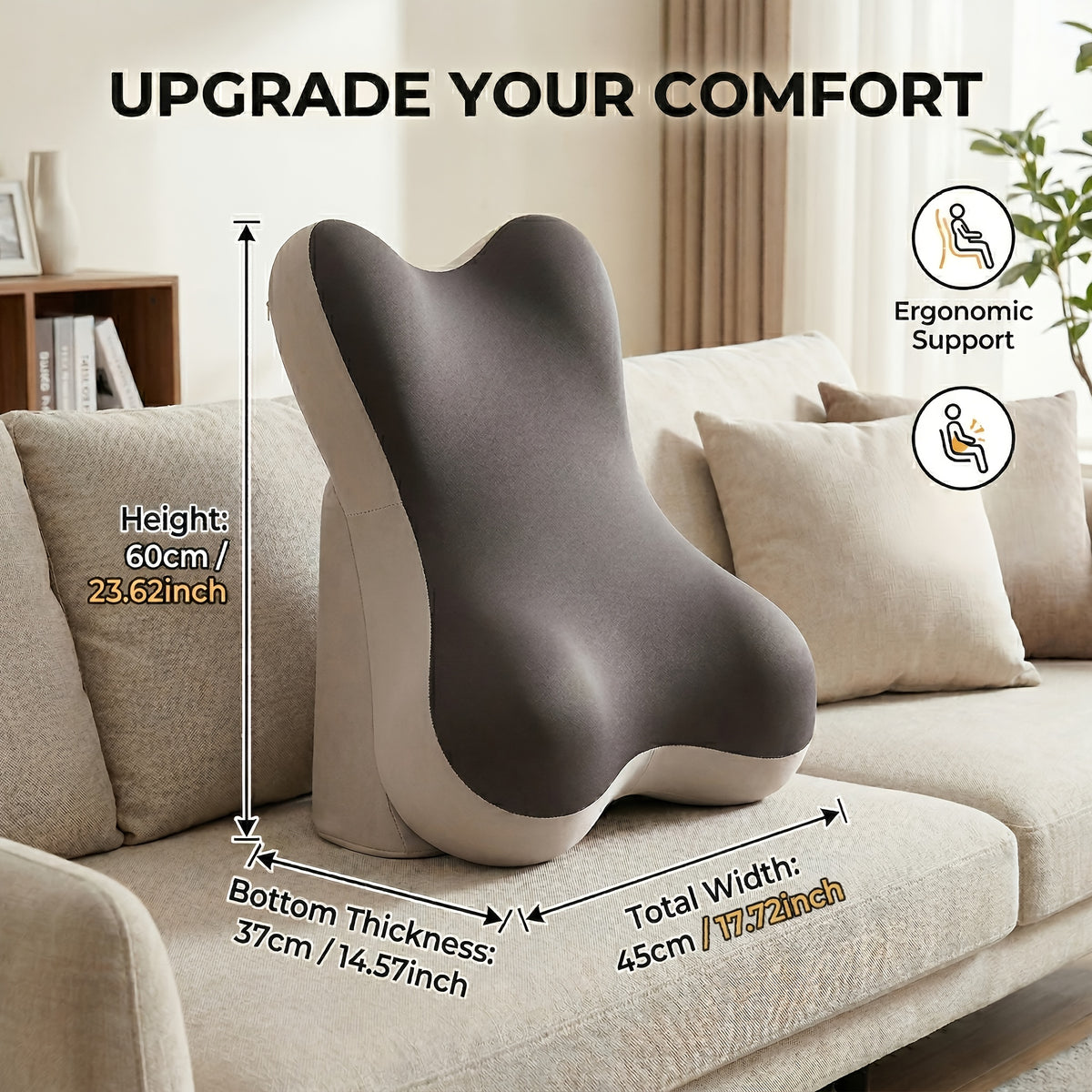 Adjustable Bed Wedge Reading Pillow - Large Memory Foam Backrest for Sitting Up in Bed - Soft C-Shaped Lounging Cushion for Headboard - Multi-Use for Phone - product image 13
