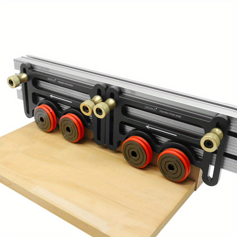 Feather Board Roller Guide for Table Saw – Aluminum Alloy One-Way Safety Stock Feeder with T-Track Mount, Anti-Kickback Woodworking Press Guide Tool - product image 10