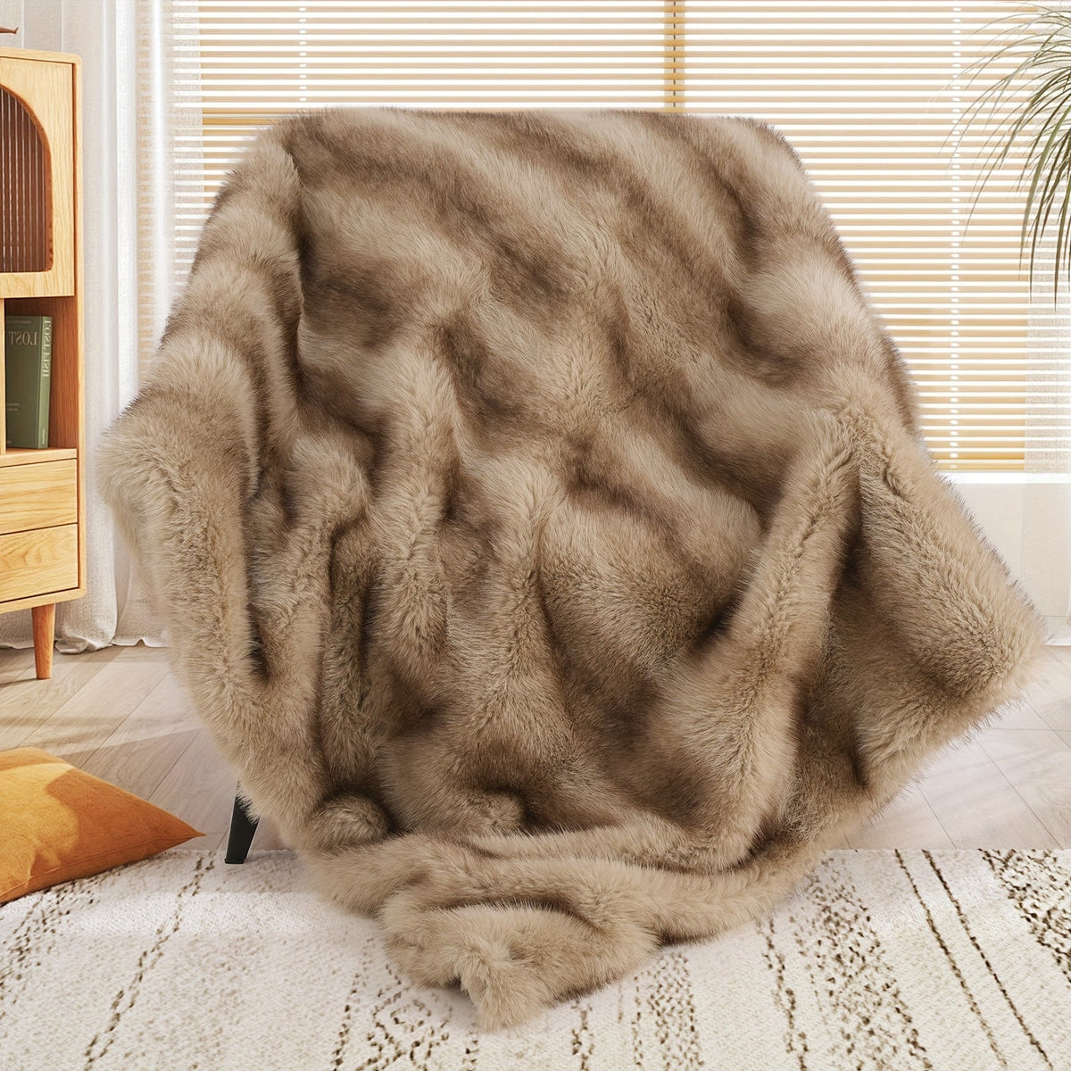 Super Soft Reversible Plush Mink Blanket for Bed Couch Sofa, Oversized Heavy Weight Cozy Blanket, Leopard Animal Print & Solid Colors, Throw & Twin Size | Faux Fur Throw Blanket 1060GSM Luxury