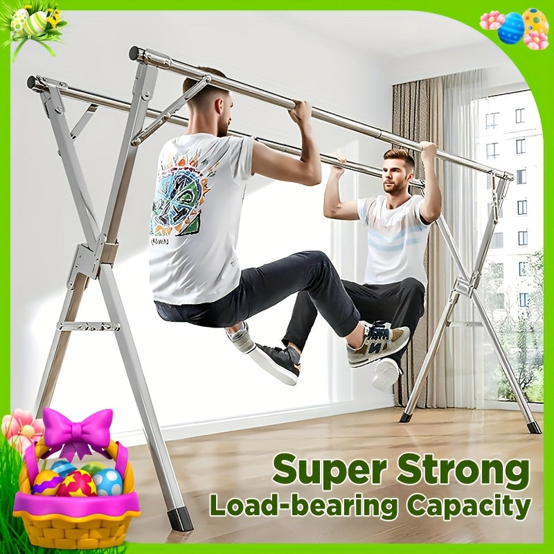 Clothes Drying Rack 63" and 78.7" Two Types, Retractable Length and Folding Outdoor Indoor Use Durable Metal Drying Rack, Drying Rack Clothing Collapsible - product image 5