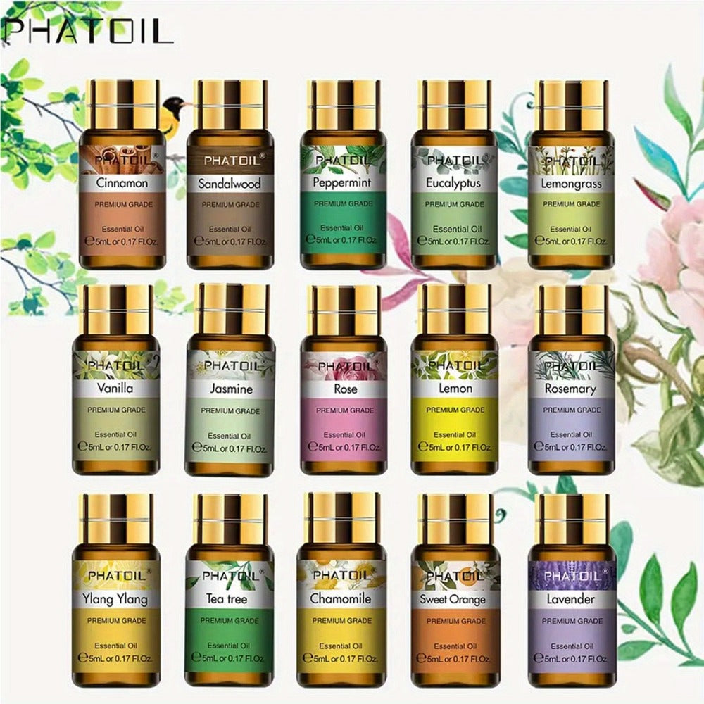 Essential Oil Kit 15pcs – 5ml Aromatherapy Gift Set for Diffuser, Humidifier & Candle Making | Mother's Day, Christmas, Valentine's Day Gift - product image 8