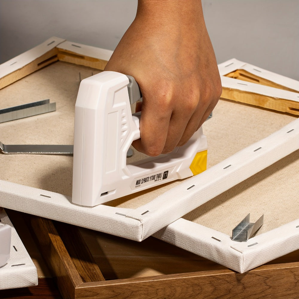 Staple Gun with Staples 1600pcs, Light Duty Upholstery Staple Gun Kit with JT21 Staples 1/4 5/16 3/8 inch & Staple Remover, Manual Fabric Stapler for Wood, Crafts, DIY, Home Decora - product image 7