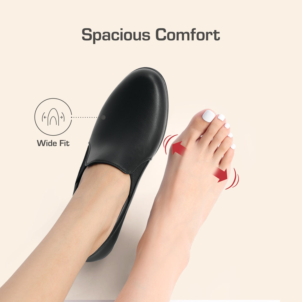 Women's Low Chunky Block Heel Slip-On Pumps - Round Toe Dress Loafers with Cushioned TPR Sole, Low Block Heels Suitable for Office, Business, Casual Wear - product image 17