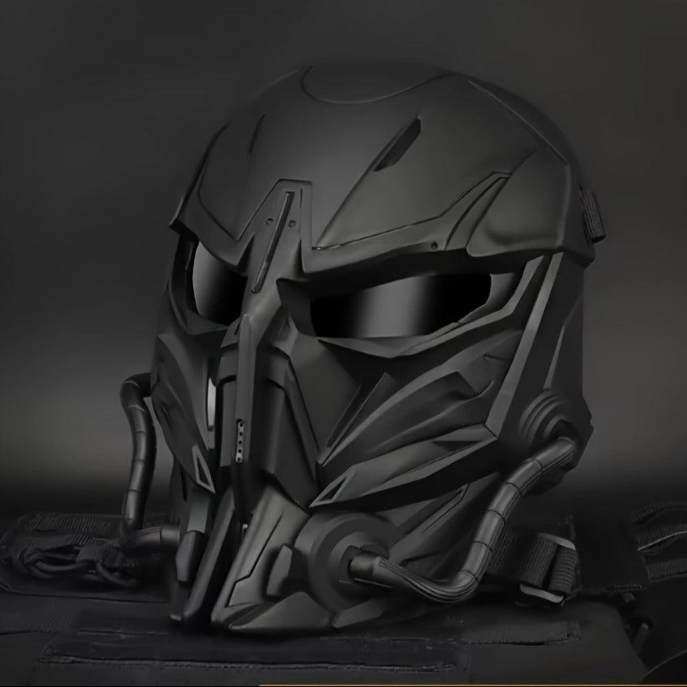 Breathable Sci-Fi Futuristic Half Mask for Halloween Cosplay, Rave Bar Club Music Festival, Photo Prop & Gift for Men Adults, Cool Collectible Accessory - product image 2