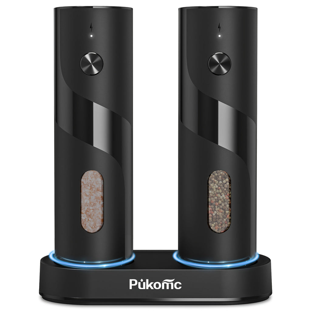 Electric Pepper Grinder Set USB-C Rechargeable with LED Light Ceramic Core Adjustable Coarseness One-Hand Automatic Salt Pepper Mill Kitchen Gift for Home Cooking Camping BBQ - product image 14