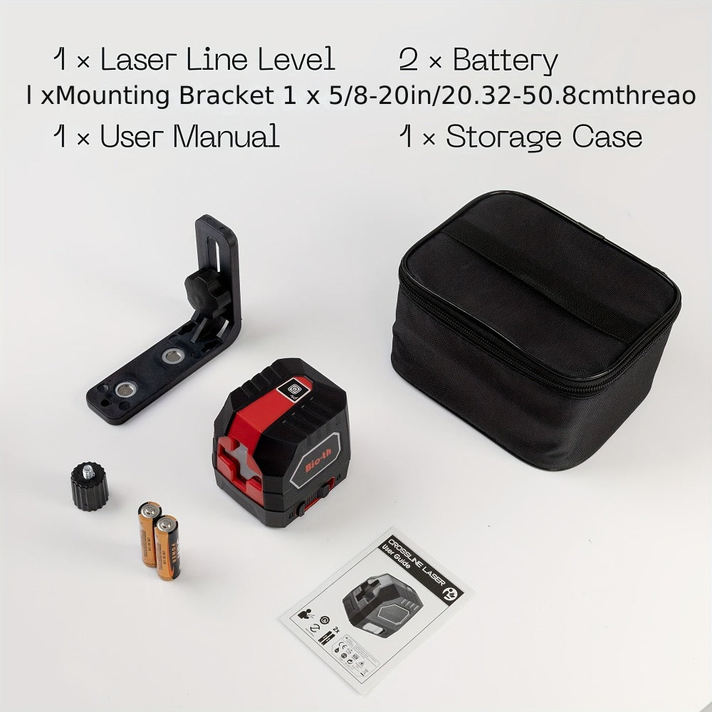 Laser Level Self Leveling 100ft 30m Two Line 360 Degree Magnetic Base Manual Pulse Mode Adjustable Brightness for Construction Tile Flooring Picture Hanging DIY Home Projects - product image 12