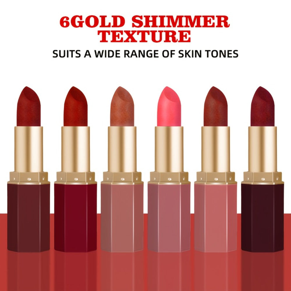 Berry Lipstick Set 6pcs Squalane Moisturizing Cream Formula — Smooth Buildable Color Rose to Deep Plum, Easy-Apply for All Skin Tones, Holiday Halloween Christmas Makeup Gift for W - product image 2