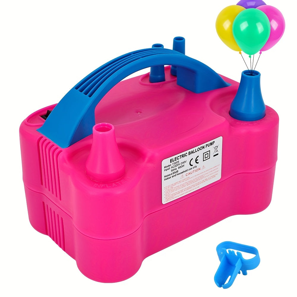 Fast Inflator Deflator for All Balloons Latex Foil 260Q Mylar, Air Beds Pool Floats Yoga Balls Sports Balls, No Battery Required | Electric Balloon Pump 4-in-1 with Triple Nozzles