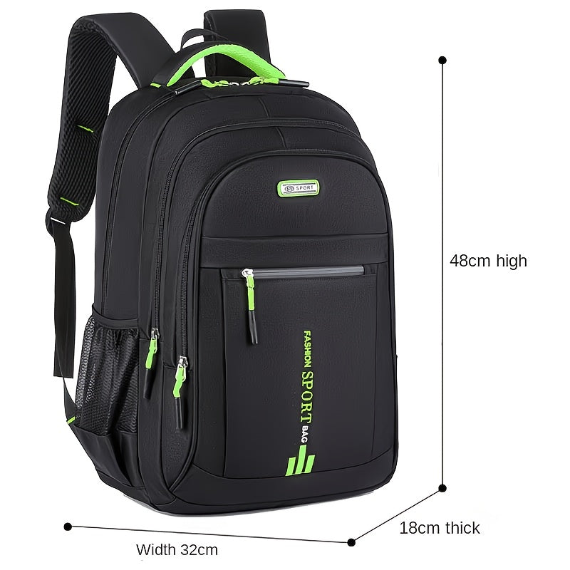 Business Travel Backpack for Men | Large Capacity Sturdy Nylon, Multi-Compartment, Adjustable Shoulder Straps, Dual-Purpose Campus & Work Bag | Available as - product image 3