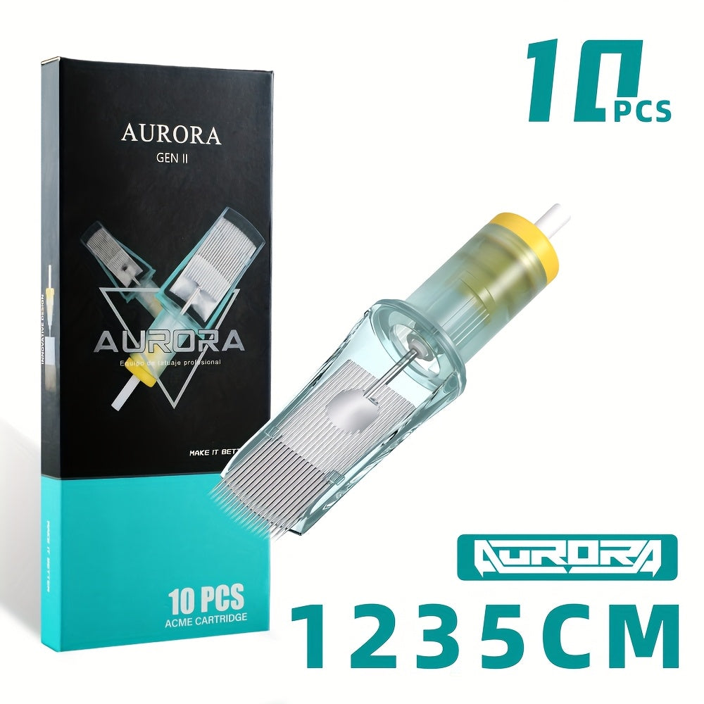 Curved Magnum Tattoo Cartridge Needles 10-Pack — Aurora II Stainless Steel, Large Ink Capacity, Low Splatter, Transparent Body, for Artists & Beginners - product image 21