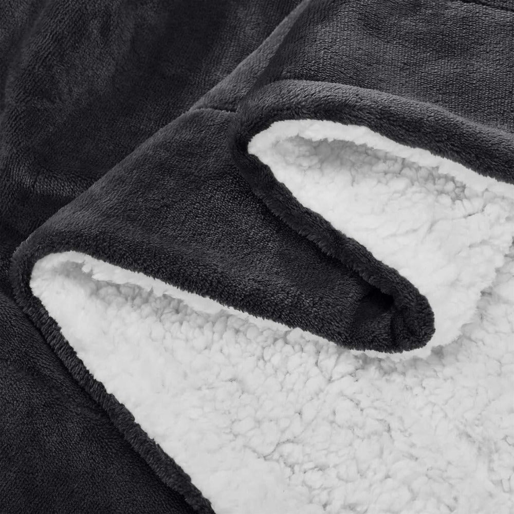 480GSM Sherpa Fleece Blanket – Double-Sided Heavy Warm Throw for Couch, Bed & Travel, Reversible All Season, 13 Colors, 3 Sizes - product image 7
