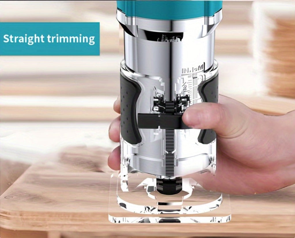 Wood Router 800W Trim Router for Woodworking - 35000RPM Electric Router with Edge Guide, Roller Guide, 6-Speed Adjustment for Precise Trimming, Profiling & Milling - product image 18