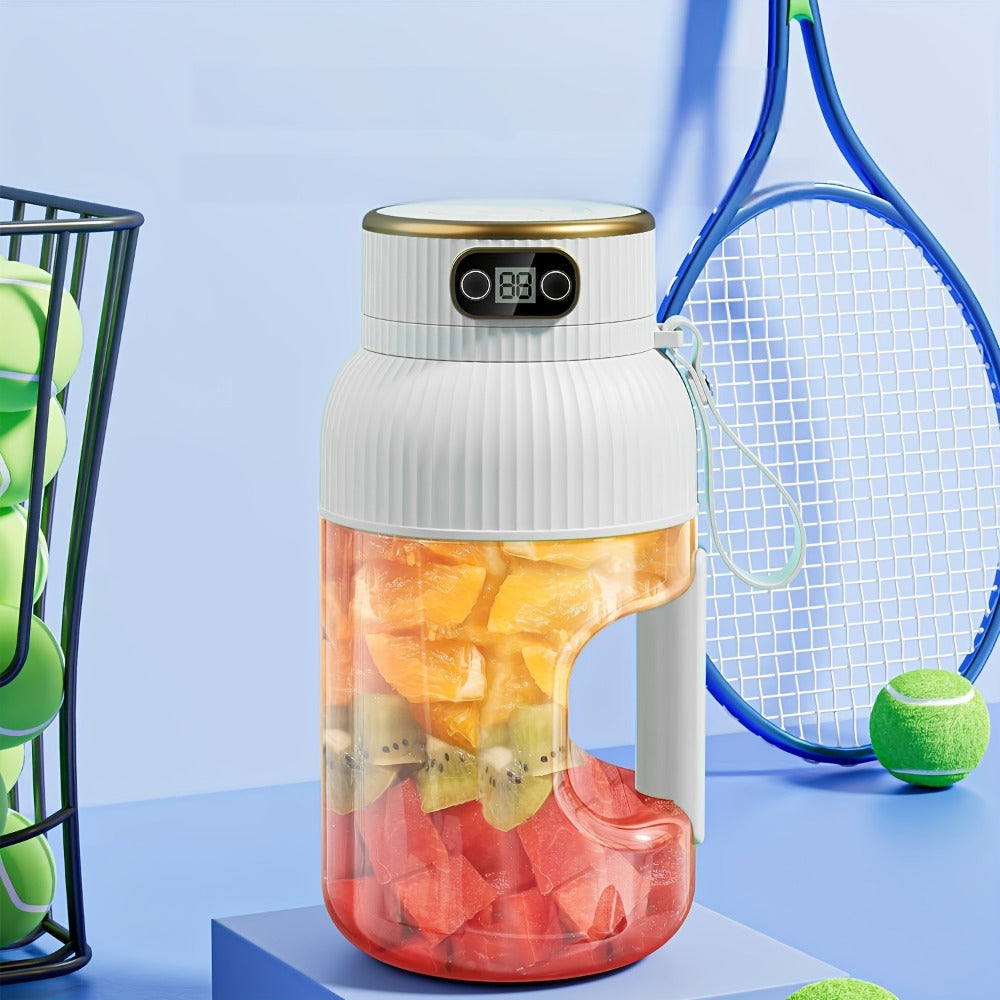 Portable Blender Personal Juicer Cup - Upgraded 10-Blade USB Rechargeable Smoothie Blender for Fruits, Vegetables & Milkshakes, Large Capacity, Digital Display, Travel Cover, Sport - product image 15