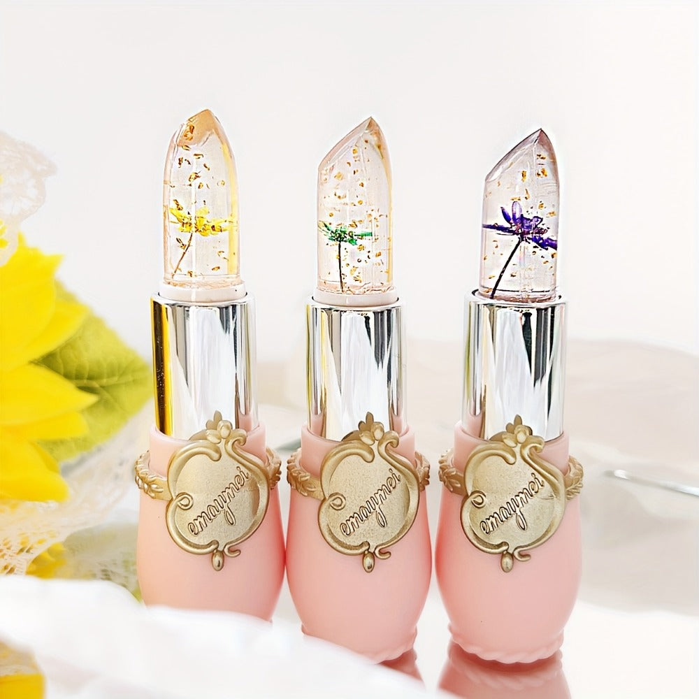 Jelly Lip Balm Set 6 Pack Color Changing — Temperature-Sensitive Dried Flower Extract, Sheer Moisturizing Clear Gloss, Natural Pink Tint, Long-Lasting Hydration Lip Care for Women - product image 8
