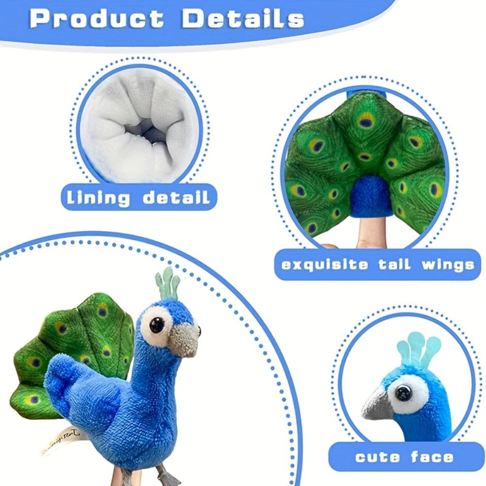 Bird Finger Puppets Set 6pcs Realistic Mini Hand Puppets for Kids Toddlers | Cute Animal Bird Puppets for Role Play Storytelling Nature Learning | Birthday - product image 3