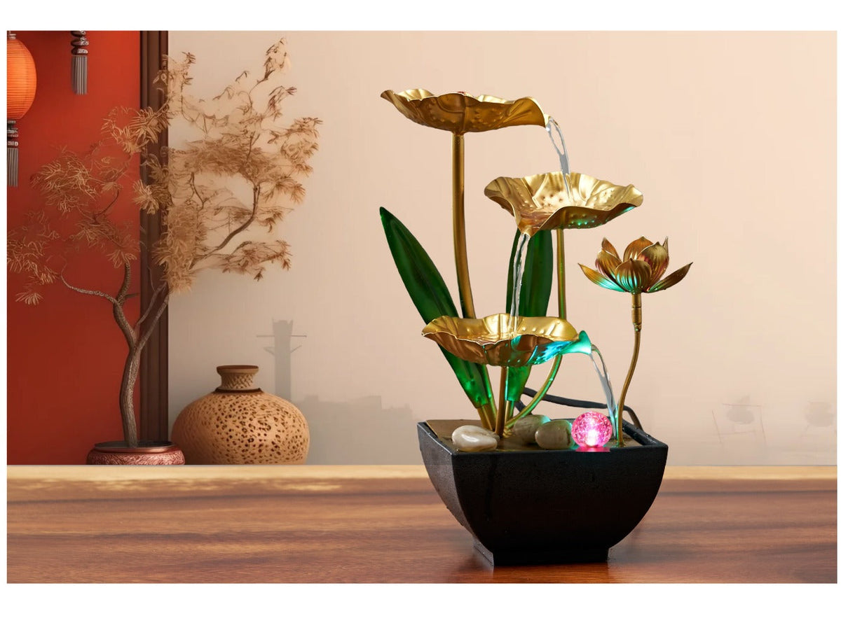 Indoor Tabletop Fountain Desktop Water Feature, Small Relaxing Flowing Water Fountain for Living Room, Bedroom, Office & Spa, Calming Zen Decor & Unique Housewarming Gift - product image 9