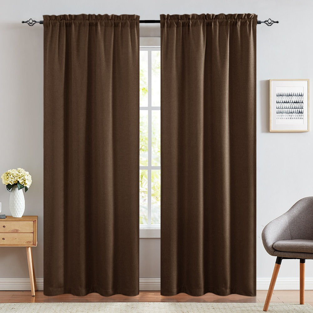 Blackout Curtains 80% Light Blocking – 2 Panels Thermal Insulated Linen Textured Rod Pocket Window Drapes for Bedroom, Living Room & Kitchen Privacy - product image 6