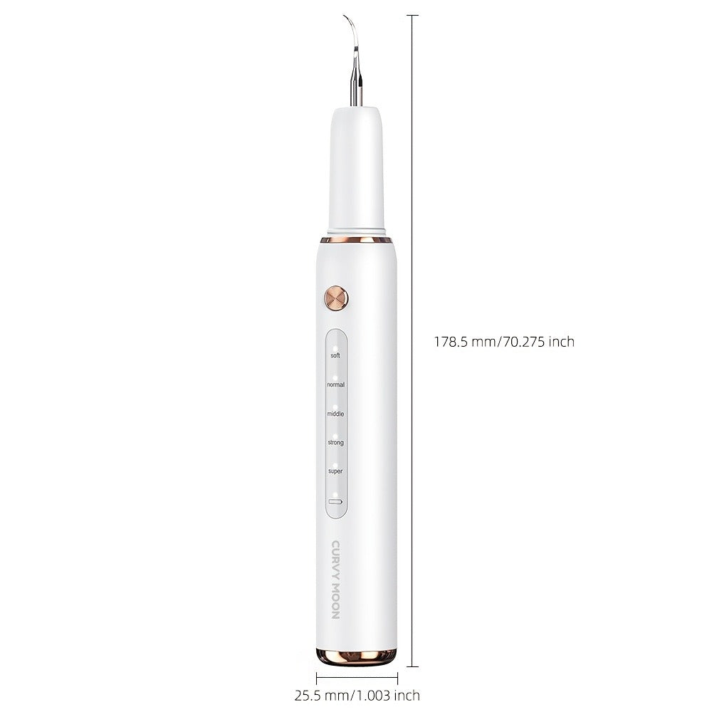 Ultrasonic Tartar Remover Electric Tooth Cleaner 5-Speed IPX6 Waterproof USB Rechargeable Dental Scaler with LED Light Mirror 2 Tips Plaque Stain Removal Tool for Home Oral Care Ad - product image 5