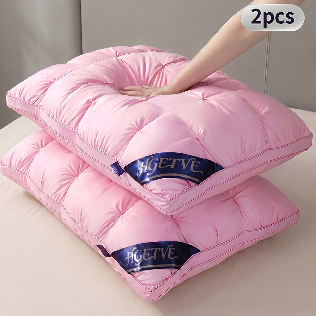 2pcs Hotel Quality Sleep Pillow, Deep Sleep Neck Pillow, Highly Elastic and Plump Pillow Core, Hypoallergenic and Skin-Friendly Pillowcase, Easy Clean, Soft - product image 17