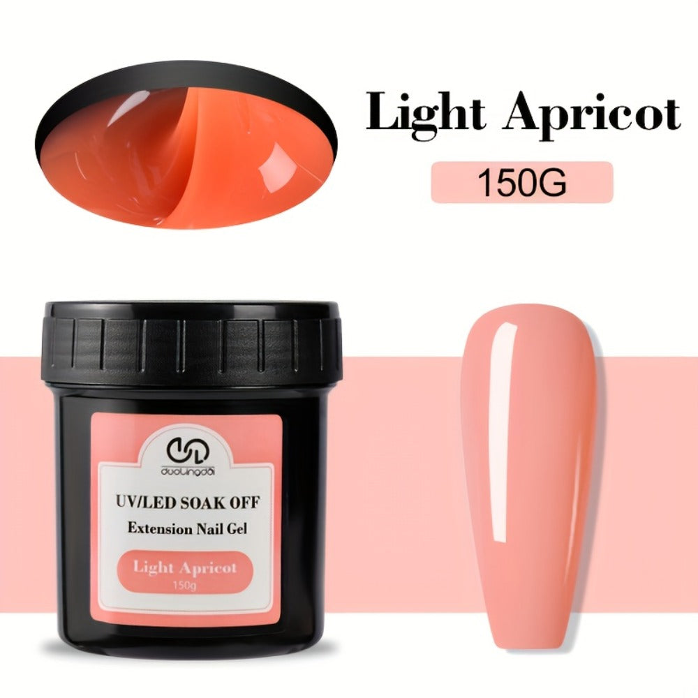 Builder Gel for Nail Extensions 150g Apex Strengthening Kit 13 Shades Clear White Pink Nude Milky Jelly Salmon UV LED Cure Professional Salon Home DIY Manicure Nail Art Women - product image 19