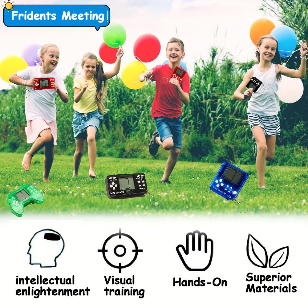 Mini Video Game Keychain Set Boys Birthday Party Supplies Goodie Bag Stuffers Classroom Prizes Gamer Gift | 18-Piece Gaming Keychain Party Favors for Kids