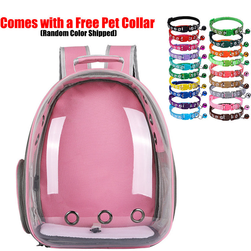 Cat Carrier Backpack Transparent Space Capsule – Portable Breathable Pet Travel Bag for Cats & Small Dogs, Panoramic Window Outdoor Going-Out Backpack with - product image 2
