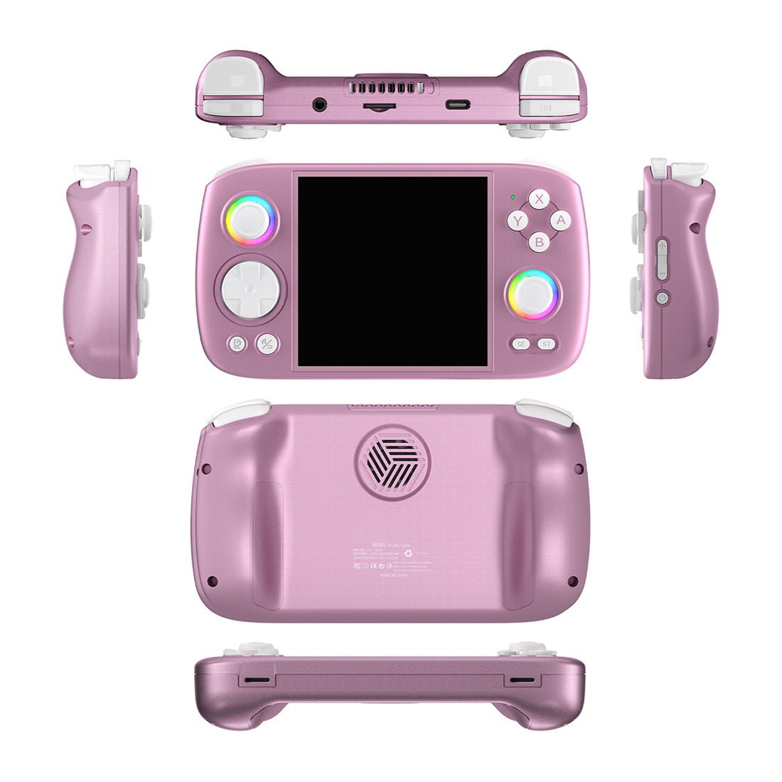 Anbernic RG Cube Retro Handheld Game Console Android 13 Square 3.95" IPS 720×720 Hall Effect Joysticks RGB DP Output 8GB RAM 128GB 5200mAh Battery Drift-Free Carry-along Emulator for Kids Teens Adults