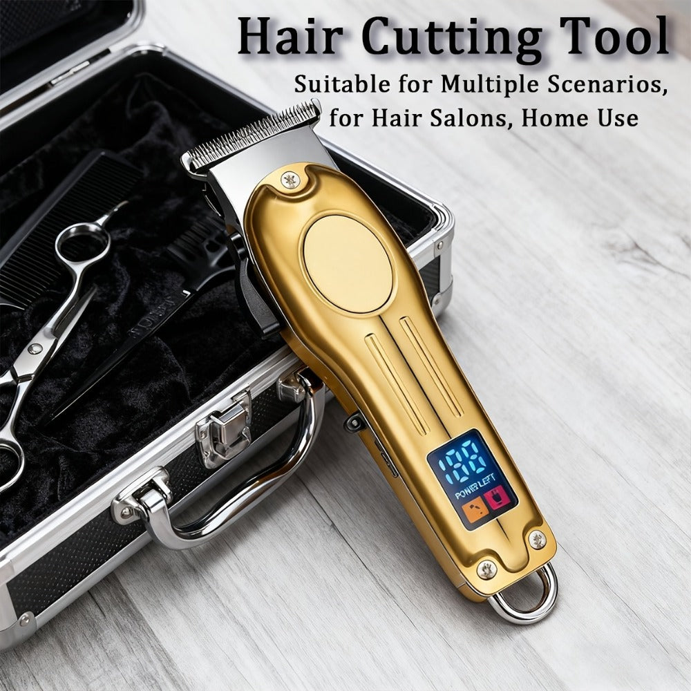 Cordless Hair Clipper Set for Men & Women — Professional Wireless Barber Clippers with T-Blade Trimmer, LED Screen, Adjustable Taper Lever, Rechargeable USB, Steel Blades, Home & T - product image 5