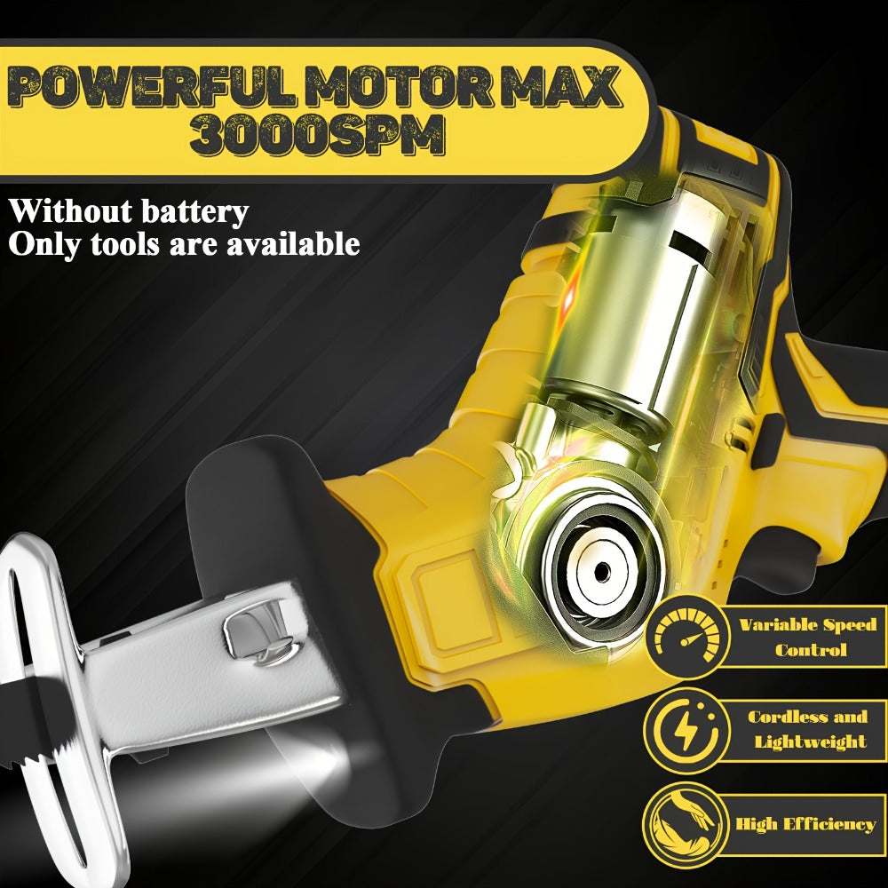 Reciprocating Saw Brushless Cordless for DeWalt 20V Battery – 0-3500 SPM Variable Speed, Tool-Free Blade Change, 4 Saw Blades Included, for Wood, Metal & PVC Cutting (Battery Not I - product image 17