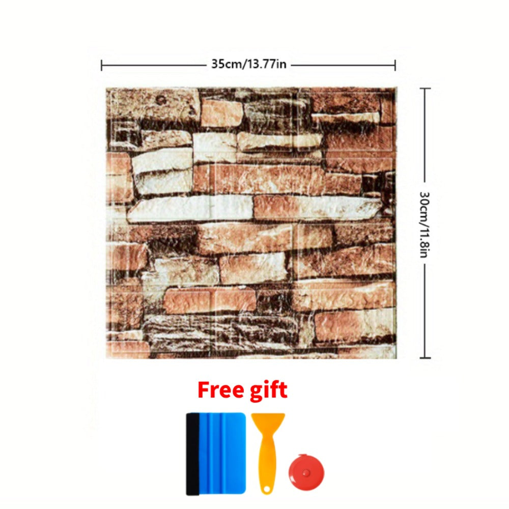 3D Peel and Stick Wood Grain Wallpaper Panels 50/100pcs - Self-Adhesive Waterproof PVC Foam Wall Tiles, Anti-Collision Textured Wall Decor for Bedroom Living Room Kitchen DIY Renov - product image 14