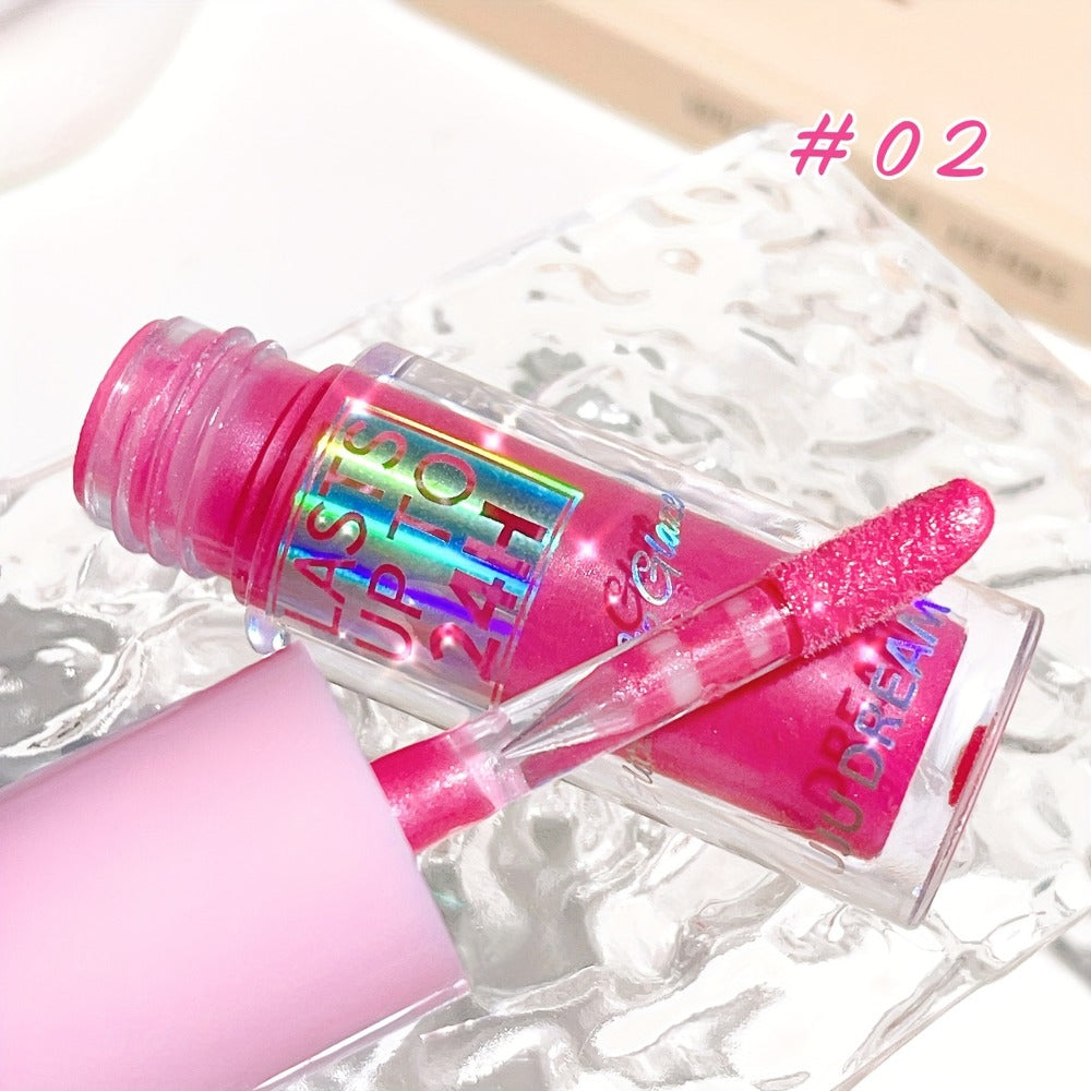 24H Waterproof Glitter Lip Gloss & Lip Stain Set 3PCS – Moisturizing Lip Oil Formula, Long-Lasting Smudge-Proof Glitter Shine in Berry Coral Pink Red Shades for Women All Skin Tone - product image 16