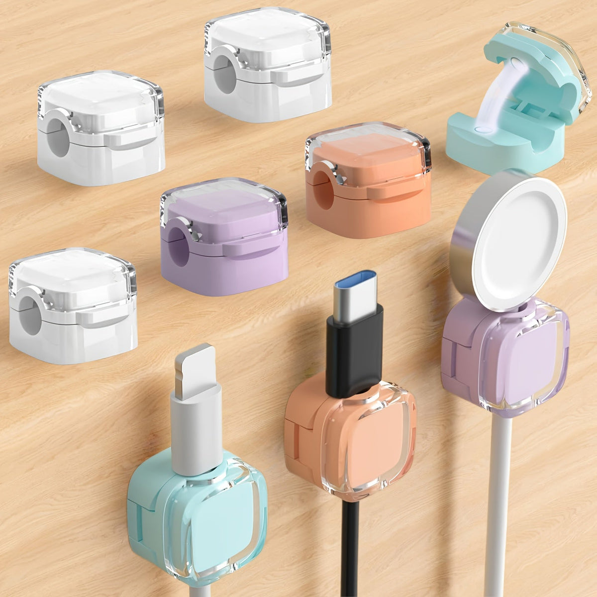 Silicone Cable Clips Self-Adhesive 16 Pcs – Reusable Cable Organizer & Wire Management for Desk, Car & Office, Universal Data Cable Holder, High-Elasticity Wear-Resistant, for Tech - product image 17