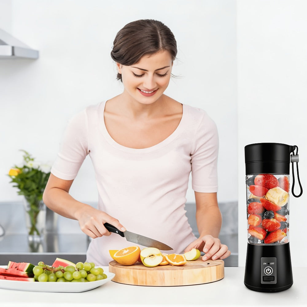 Mini Blender USB Rechargeable 380ml - 6-Blade 22000RPM High-Speed Portable Blender Cup, 304 Stainless Steel, Self-Cleaning, for Smoothies, Shakes & Protein Drinks, Home, Office & T - product image 6
