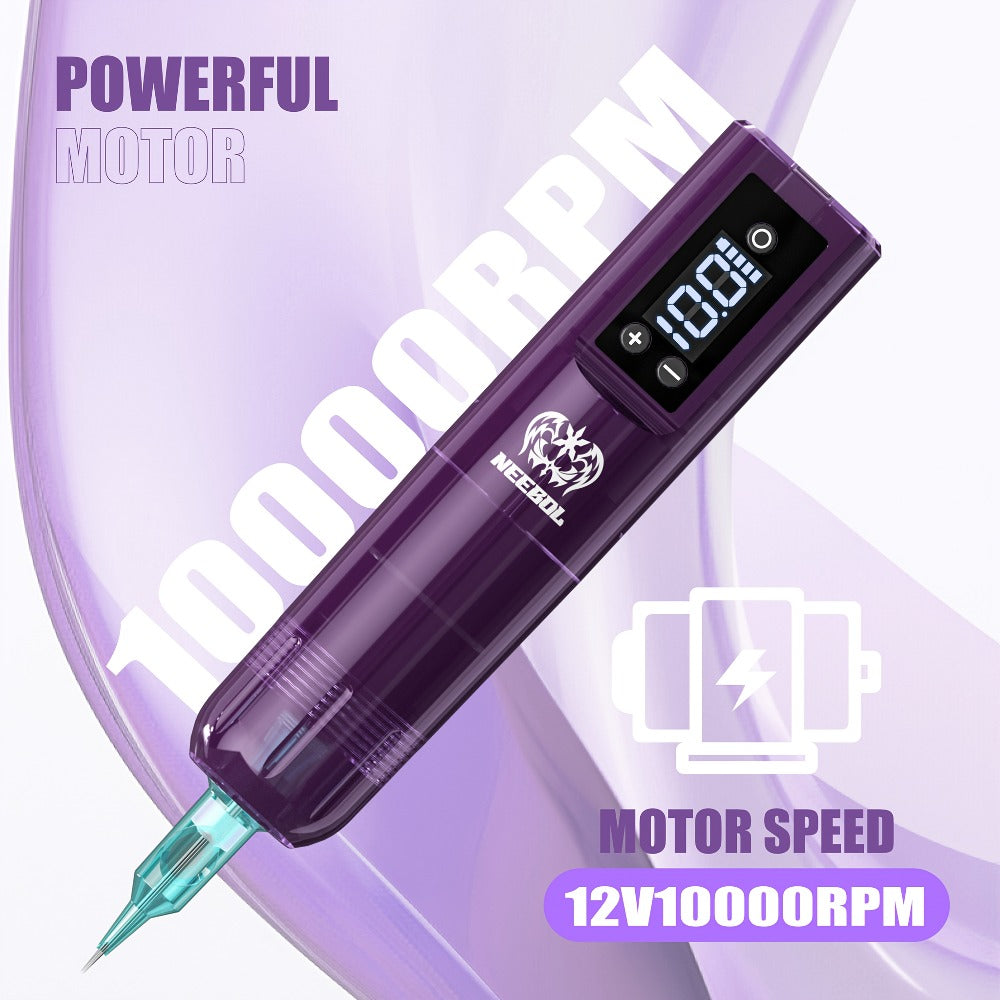 Cordless Tattoo Pen Machine Neebol Wireless Rotary Tattoo Gun with LCD Screen Display Lightweight Upgraded Design Cartridge Needle Compatible for Beginners & Professional Tattoo Ar - product image 18