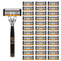 Men's Razor 6-Layer Blade Refill Kit with Handle Smooth Precise Shaving - Multiple Options 6 12 24 30 36 Blades Cartridge Razor Anti-Irritation Close Shave Grooming Gift for Men - product image 14